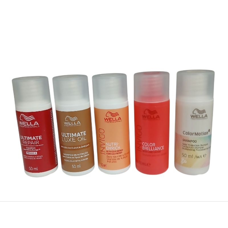 kit mini shampoos 50ml (5 produtos) | Shopee Brasil