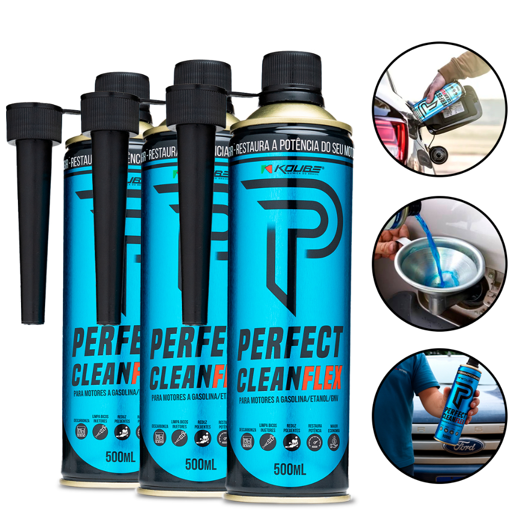 Kit Perfect Clean Limpeza Alimentação Admissão Com Aplicador 3 Unidades ...