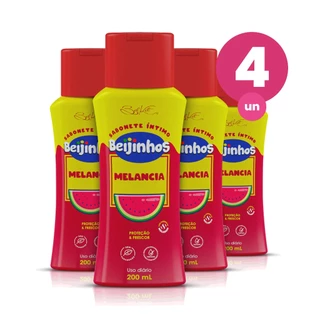 Kit 4 Sabonete Íntimo Beijinhos Proteção Melancia Controle de PH 200ml Belkit em Oferta na Shopee