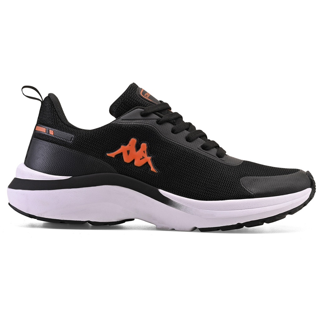 Tênis Kappa Drive Feminino Masculino Original Preto Laranja Corrida ...