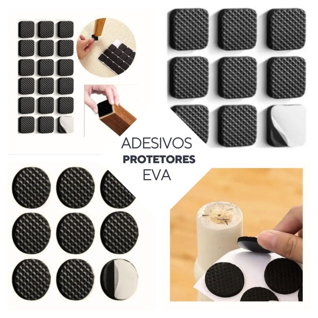 kit Protetor Adesivo Cadeira Pé Sofá Mesa Aparador 18 unidades | Shopee ...