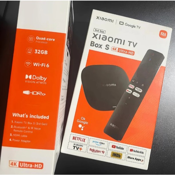 Mi Tv Box S Xiaomi Terceira Geração 4k Ultra Hd Bi Volt Cor Preto Tipo de controle remoto De voz
