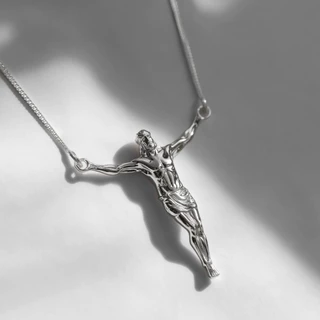 Corrente Cordão Masculino Jesus Cristo Veneziana Prata 925 Legítima 60cm Acabamento Premium