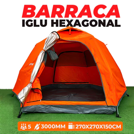 Barraca JOYFOX Camping Acampamento 5-8 Lugares Gra ...