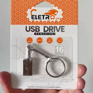 Mini pen drive USB portátil de metal de alta velocidade de 8 GB e 16 GB, prático para PC e laptop