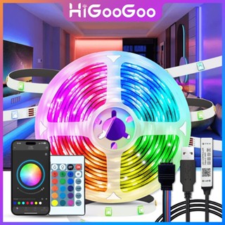 HiGooGoo 10/20/30/40M Fita LED De Luz APP Inteligente Controle Remoto RGB Para Quarto Sala TV