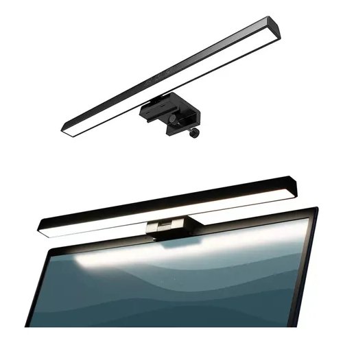 Luz Do Monitor 50Cm Do Computador Desktop Pc Tela Led 3 Cor Preto