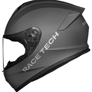 CAPACETE RACE TECH SUPER OFERTA EXCLUSIVO NOVO HIT MONOCOLOR TITANIUM + VISEIRA CRISTAL + BRINDE