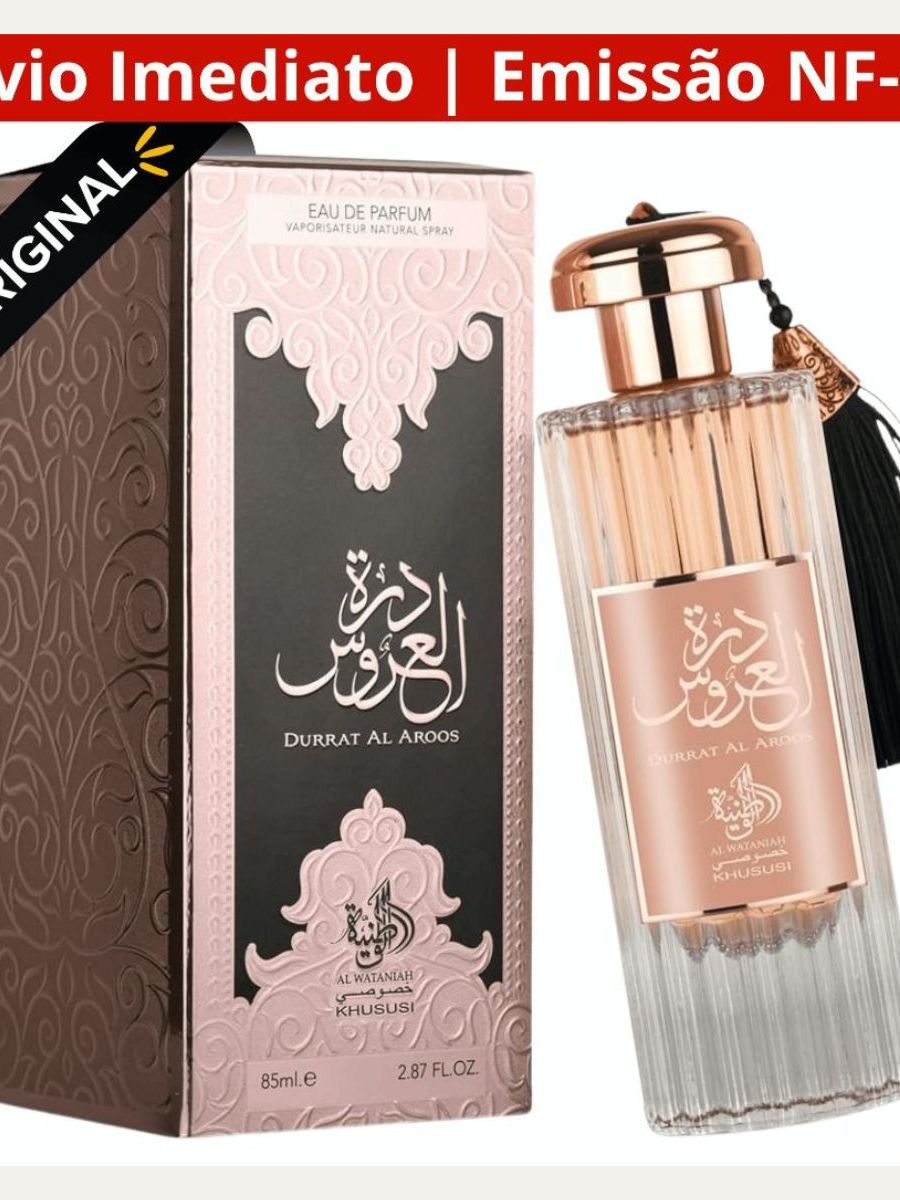 Perfume Árabe Durrat Al Aroos Al Wataniah Oriental Ambarado 85ml