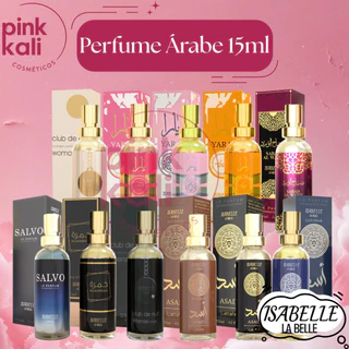 Escolha o seu: KIT (10 unidades) Perfume 15ml ISABELLE LA BELLE arabes Asad Yara rose bourbon salvo club amber sabah em Oferta na Shopee