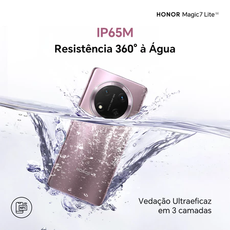 Honor Magic 7 e 8Lite 5G X9C 256G 512GB 8 12GB RAM Processador Snapdragon 6 Gen 1 Bateria 6600mAh Versão Global