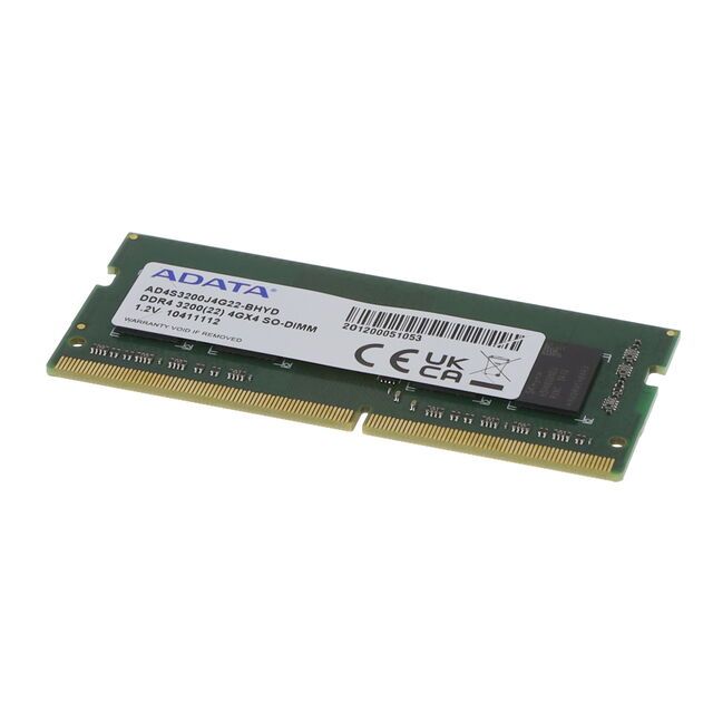 Adata Memoria DDR4 4GB 3200 Mhz para Notebook AD4S3200J4G22-BHYD