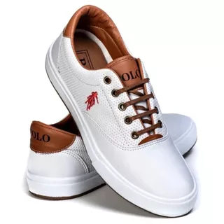 Sapatênis Polo Masculino Versátil com Solado Antiderrapante e Design Moderno Envio Extra Rapido