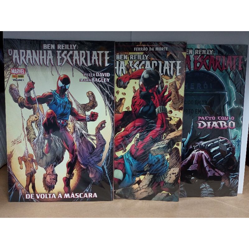 ben reilly o aranha escarlate completa 3 vols marvel panini homem ...