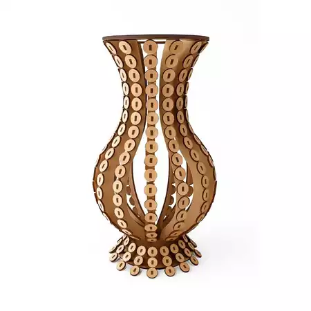 Vaso MDF Perola 30 CM De Altura para 1 2 perola de 15 mm