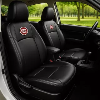 Capas de Banco Couro Fiat Uno Palio Strada Siena Argo Cronos Idea Texturizado 100% Couro
