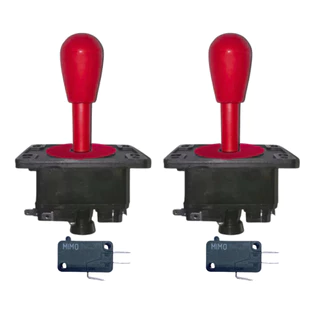 2 Controles Comando Games Fliperama Arcade Joystick Matic