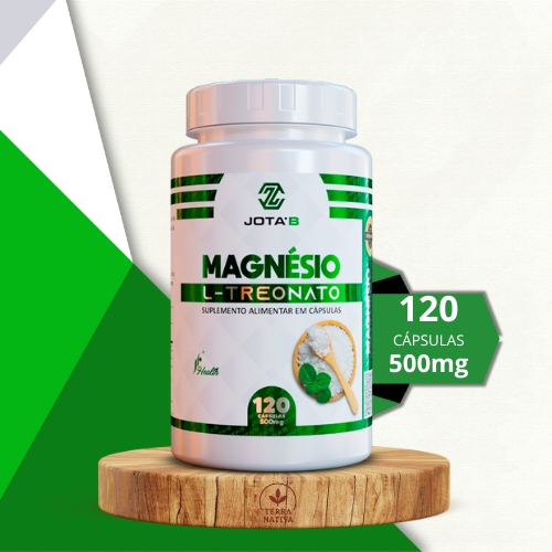 Magnésio L-Treonato 500mg para Memória Foco e Concentração Suplemento ...