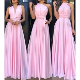 vestido Longo Várias Formas Infinity Multiformas Multiuso Festas Casamento Madrinhas Formatura em Oferta na Shopee