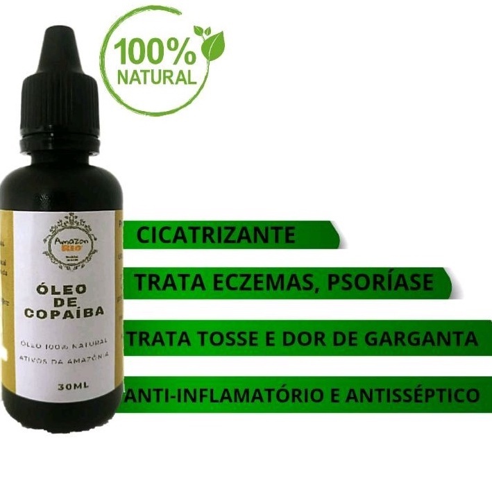 Óleo De Copaíba Da Amazônia 100% Puro