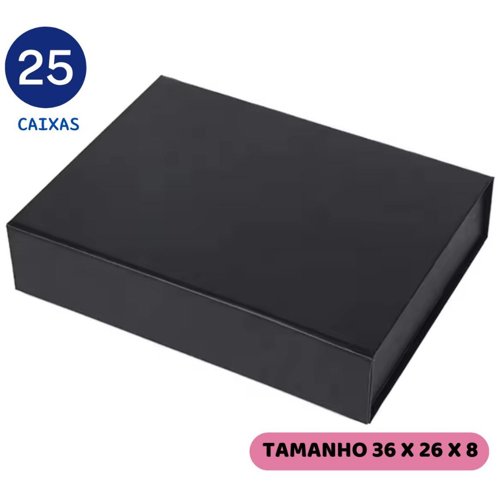 Kits 10 20 25 Caixas Para Presente 36x26x8 18X18X7 36X26X8 Rígida