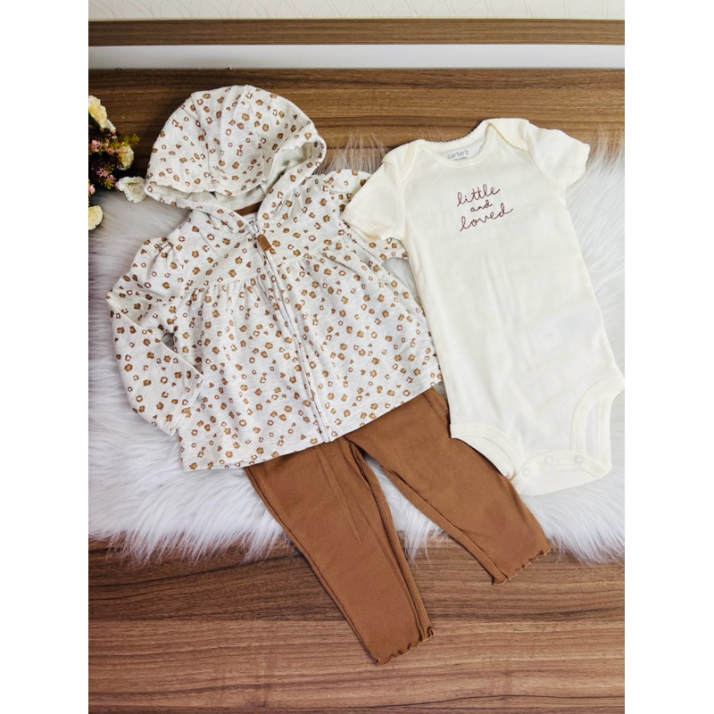 Conjunto 3 peças Carter’s Child of mine. em Oferta na Shopee