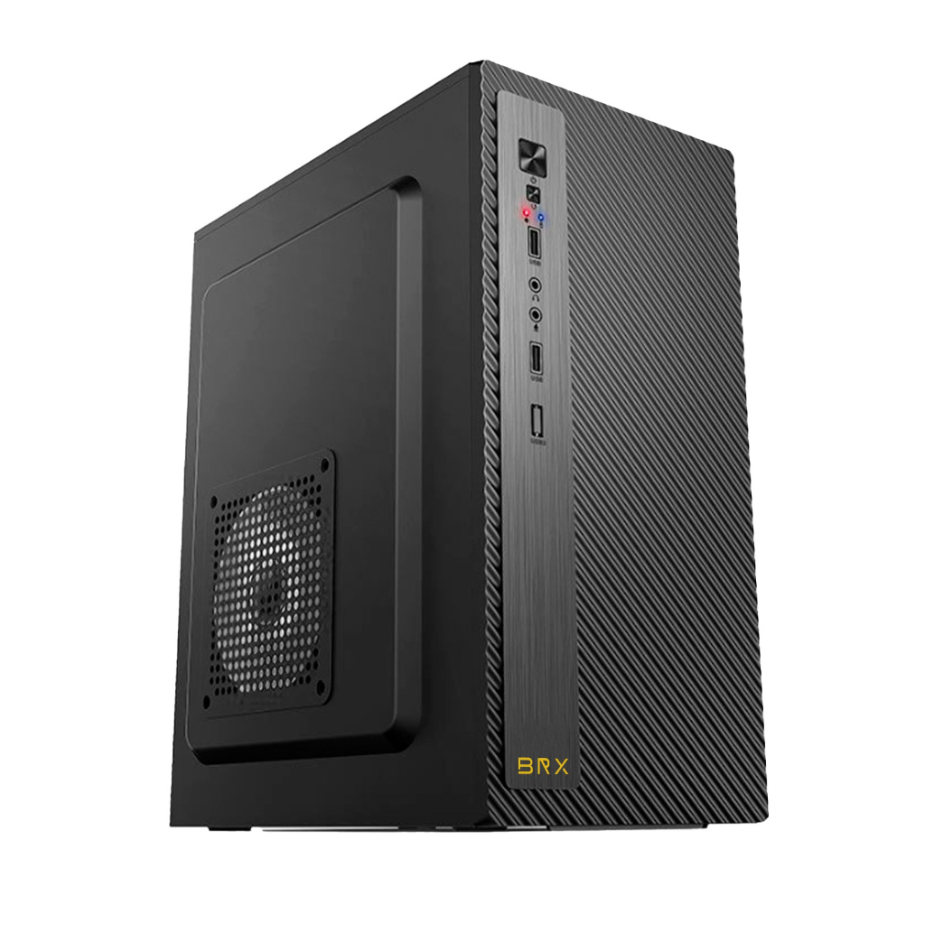 Gabinete Montado Office BRX A12 Micro ATX – Leve, Prático e Funcional (Sem Fonte)