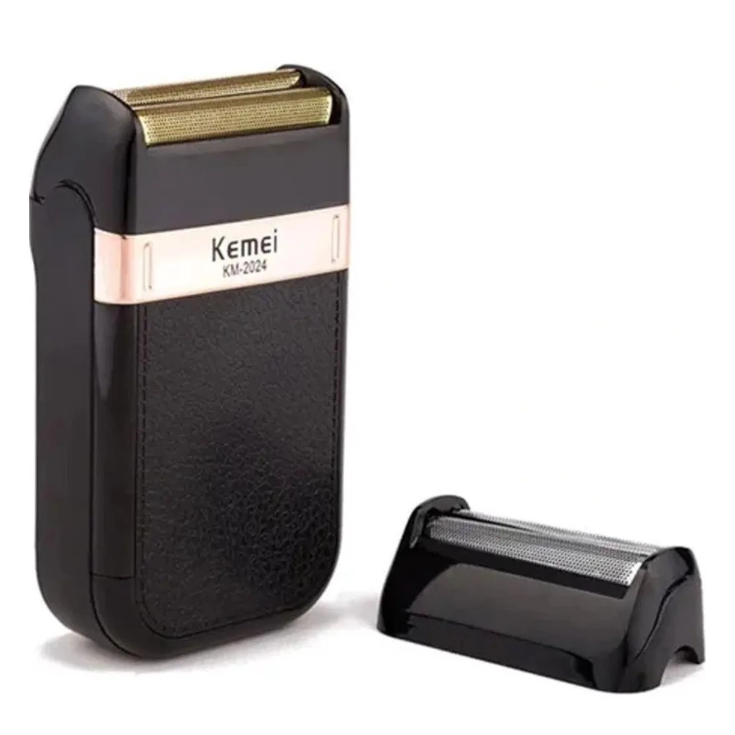 Maquina de barbear Barbeador elétrico sem fio recarregável Kemei Classic Shaver Km 2024 - Bivolt