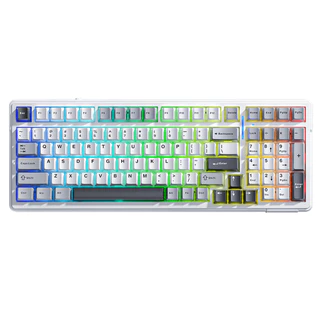 Teclado Mecânico Aula F99 Bluetooth 5.0/2.4ghz Português Brasil ANSI E ABNT2