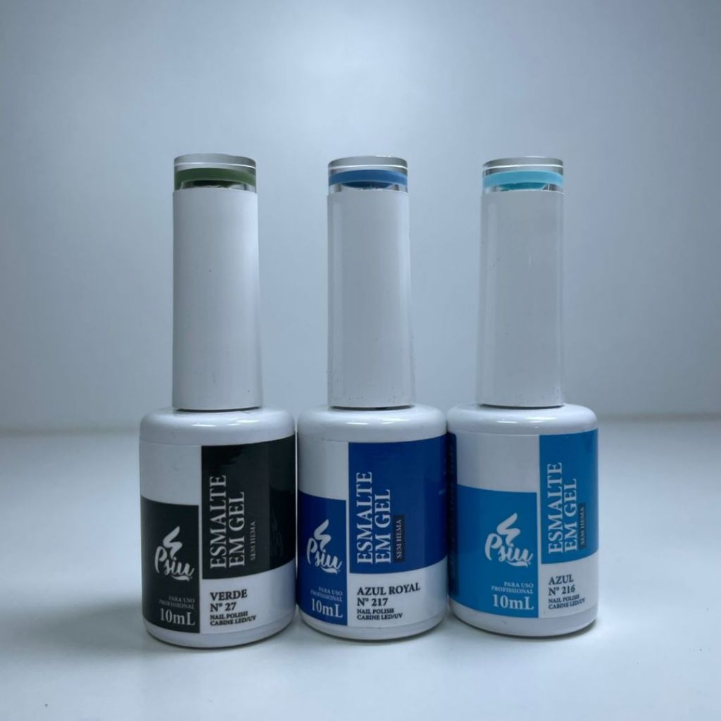 Psiu - Kit 3 Esmaltes em Gel 10ml | Shopee Brasil