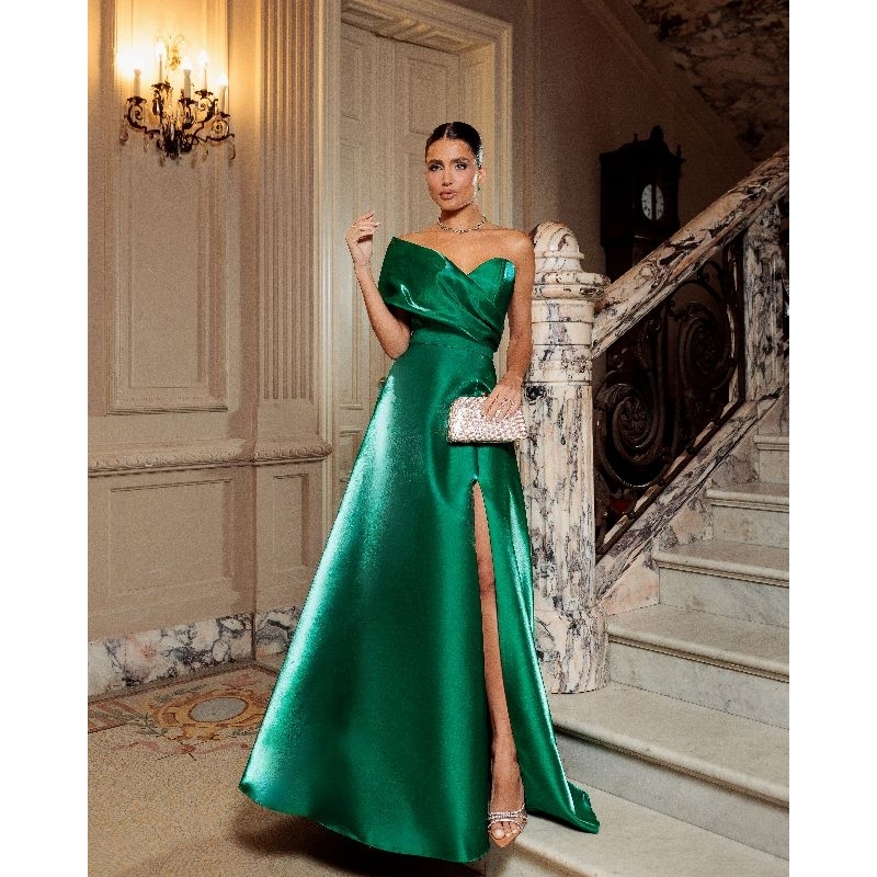 Zibeline Vestidos De Madrinha De Casamento Verde Esmeralda Vestido