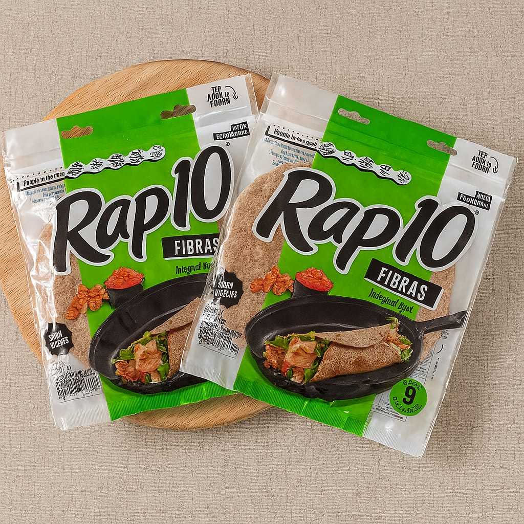 Kit com 2 Pacotes Rap 10 Pão Tortilha Integral Validade longa Envio ...