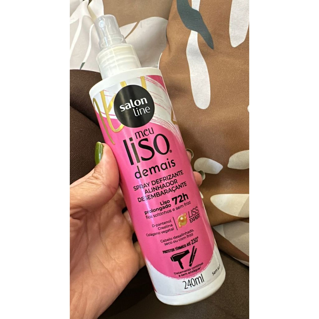 Meu Liso Demais Defrizante Spray Protetor Térmico 240ml - Salon Line ...