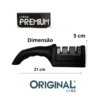 Amolador e Afiador de Facas e Tesoura Aço Inox Afiadores Profissional 3 Fases