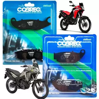 Kit Pastilhas De Freio Dianteira e Traseira Moto Honda Xre300 Sahara C/abs Cobreq