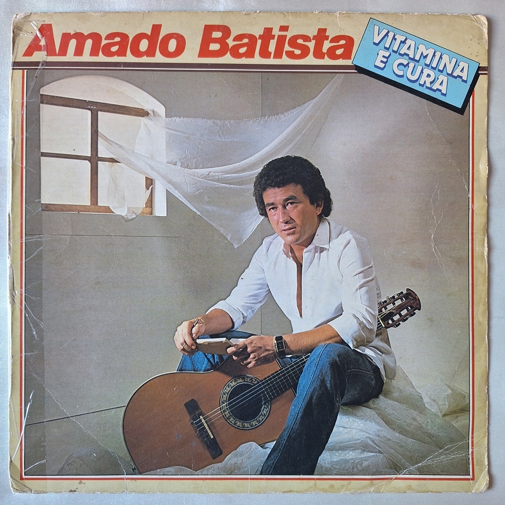 DISCO DE VINIL LP - AMADO BATISTA – VITAMINA E CURA (1986) | Shopee Brasil