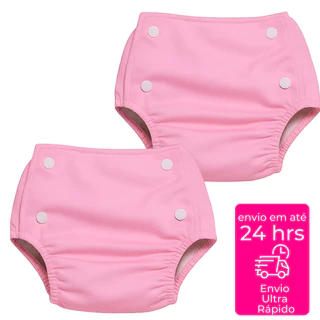 Pacote com 02 Calça Enxuta Plástica Reutilizável Fralda Ecológica Infantil Bebê Transição Desfralde em Oferta na Shopee