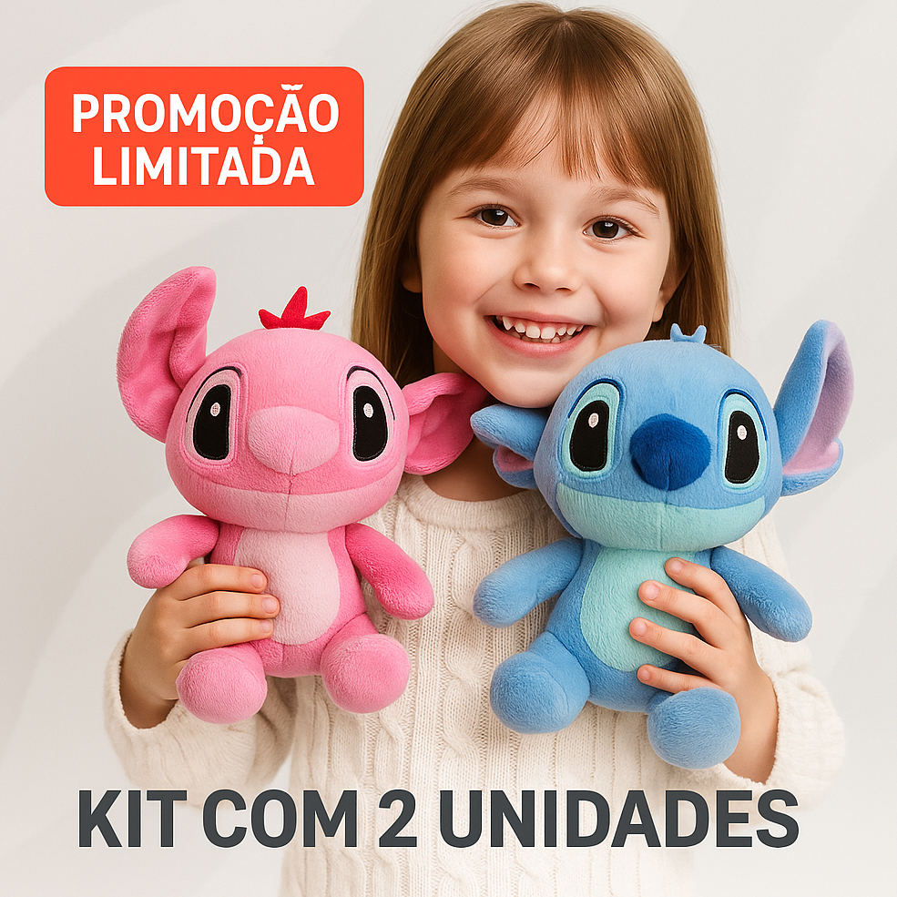 Kit Lilo e Stitch e Angel pelucia boneco brinquedo conjunto urso de ...