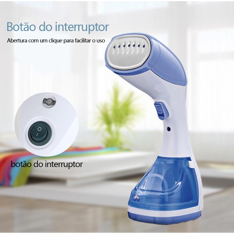 Passadeira A Vapor Portátil 1100W 127V Vaporizador Para Roupas Tira ...