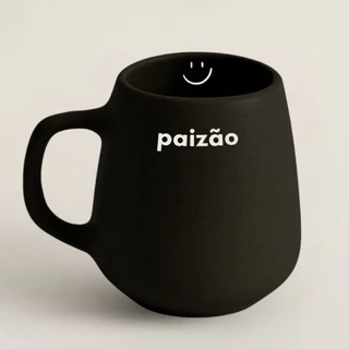 Caneca Artesanal Dia dos Pais Família de Cerâmica Presente Oval Bojuda Moon Xícara Grande