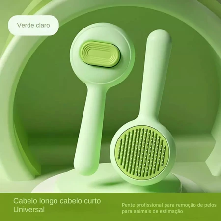 Escova tira pelo pet massageadora rasqueadeira/à vapor para animal de estimação