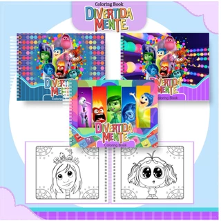 Livro de Colorir - DIVERTIDAMENTE - Caderno de Desenho Pintura Coloring Book em Oferta na Shopee