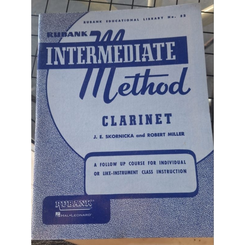 Rubank Intermediate - Clarinet (Partitura) | Shopee Brasil