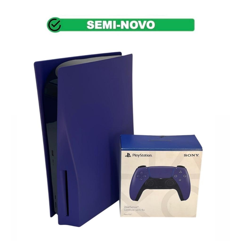 Console Ps5 Playstation 5  Versão Com Leitor + Controle DualSense Chroma Indigo