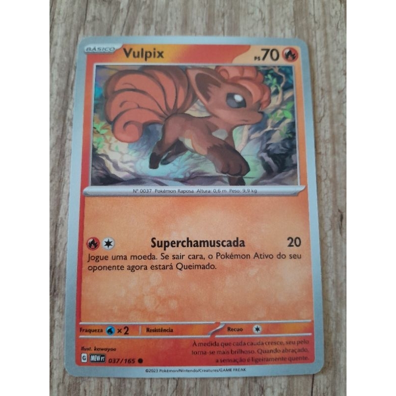 Carta Pokemon Vulpix Original SP | Shopee Brasil