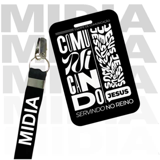Credencial de Mídia Comunicação Personalizado – 1 mm, Laminado e Ultra Resistente