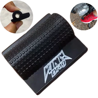Protetor Pedal Marcha Moto Universal Protege O Tenis Sapato Borracha Macia E Resistente