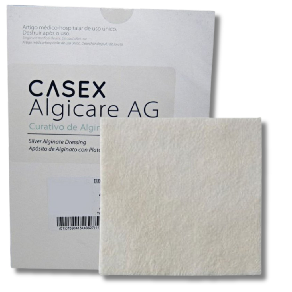 Curativo Alginato Com Prata Algicare Casex 10x10cm - 1 Unidade | Shopee ...