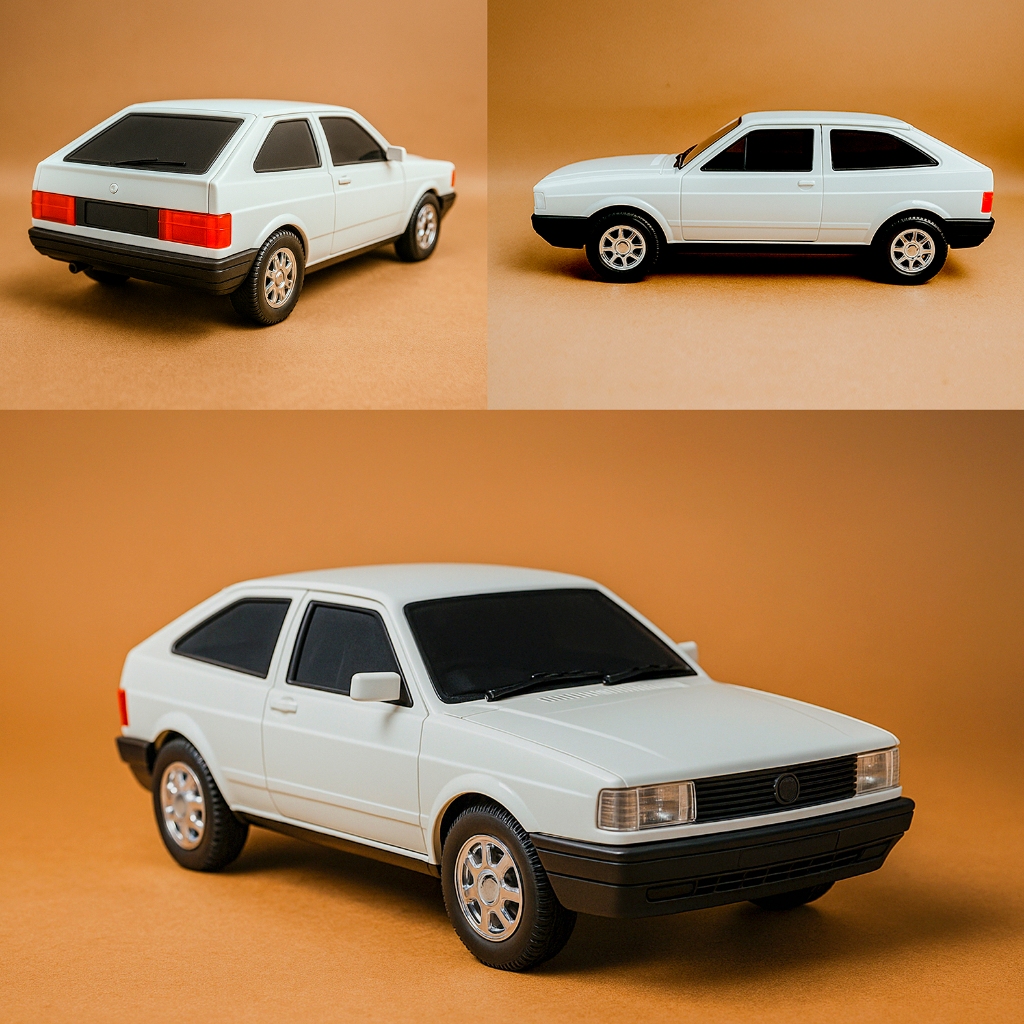 Miniatura Gol Quadrado Volkswagen Escala 1:24 Carrinho Brinquedo ...