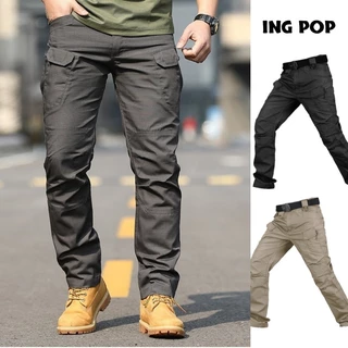 Calça Cargo Masculinas Táticas Militares Com Vários Bolsos Tática À Prova Dágua